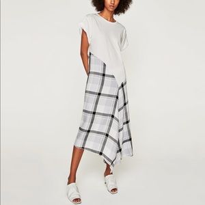 Zara combined midi dress
